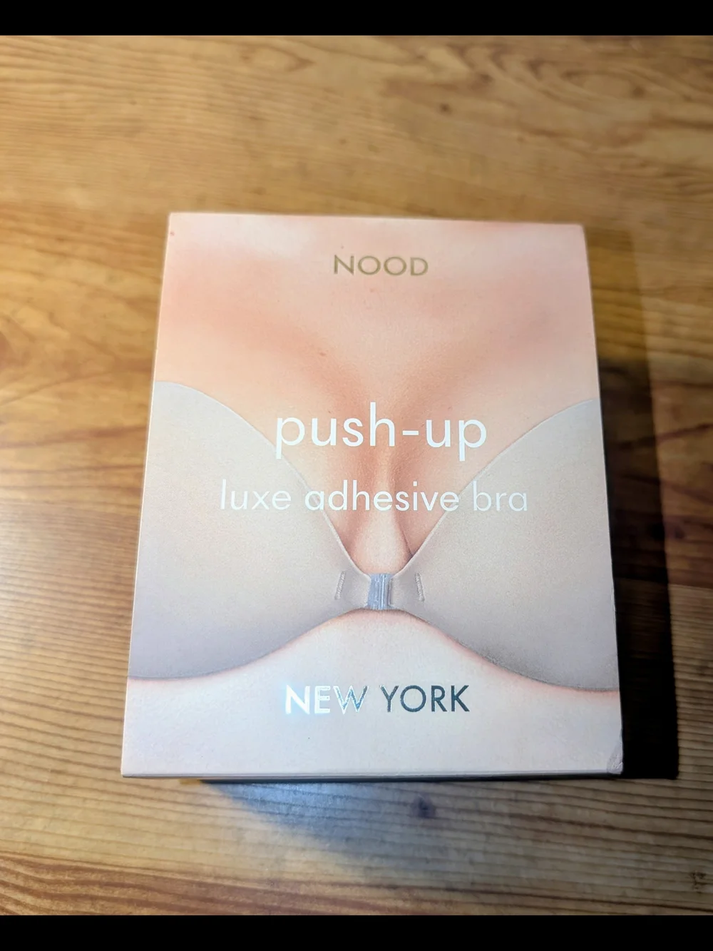 C Nordstrom NOOD Push Up Luxe Adhesive Bra — Soft Tan C